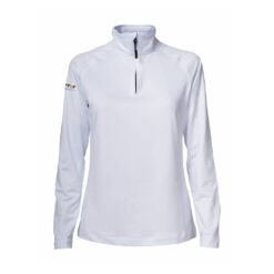Tröja half-zip dam, vit