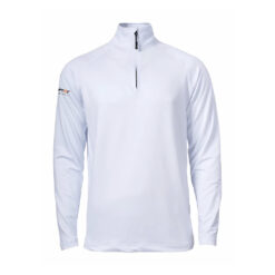 Tröja half-zip herr, vit